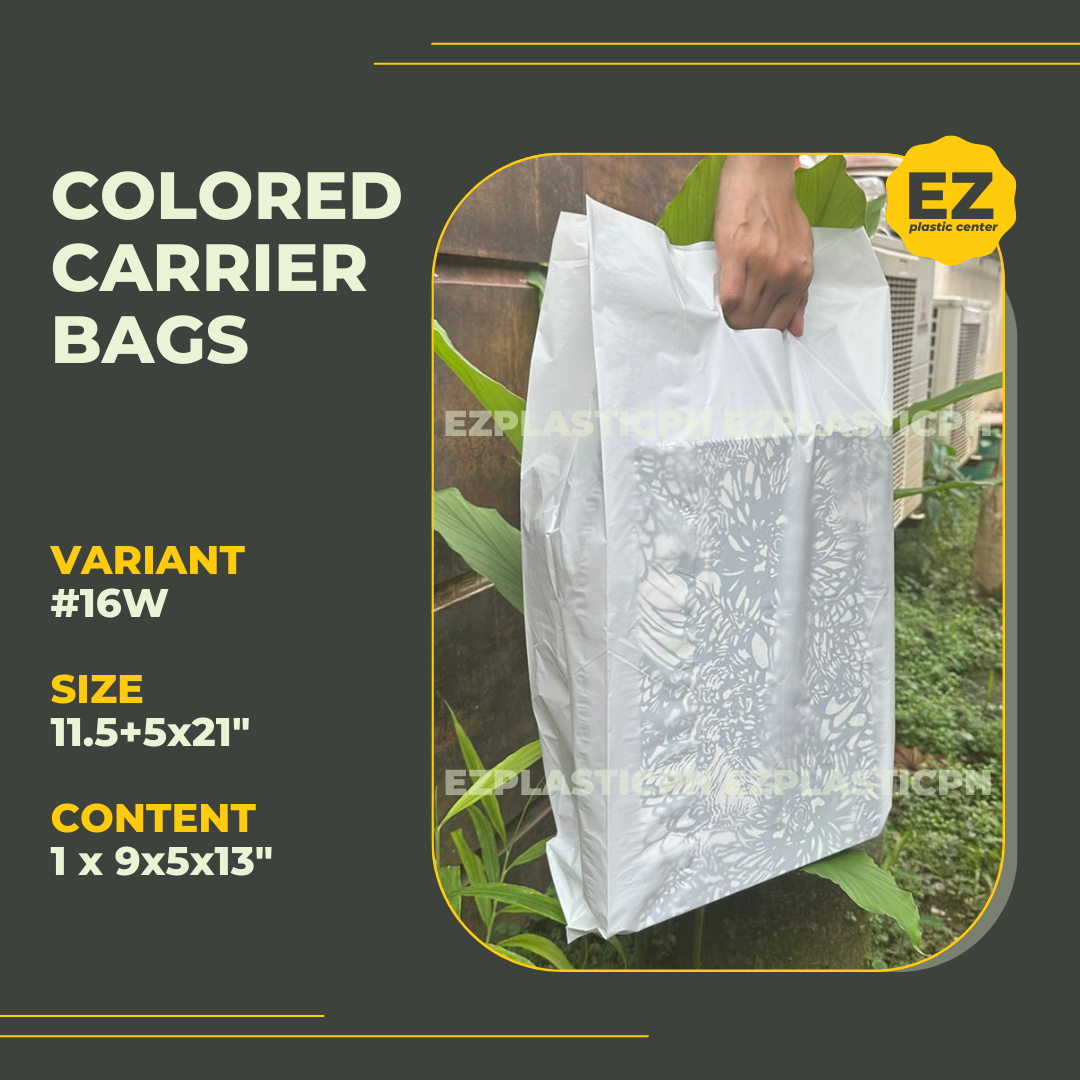 RED Heavy Duty Colored Plastic Carrier Bags Party Gift Bags
