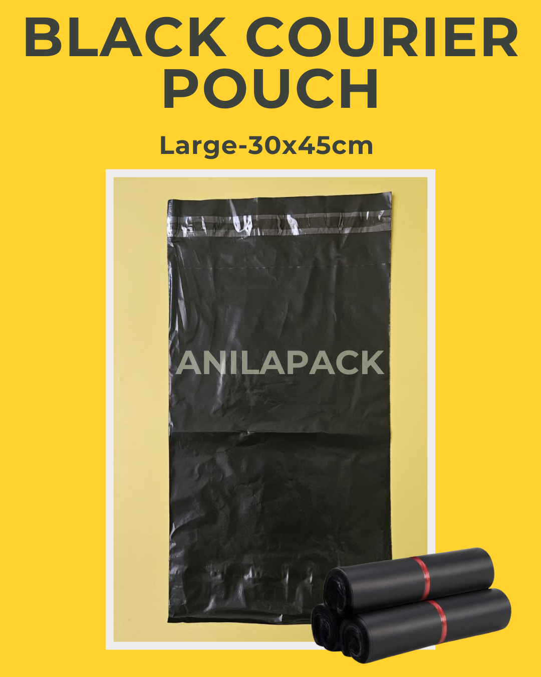 Black Courier Pouch