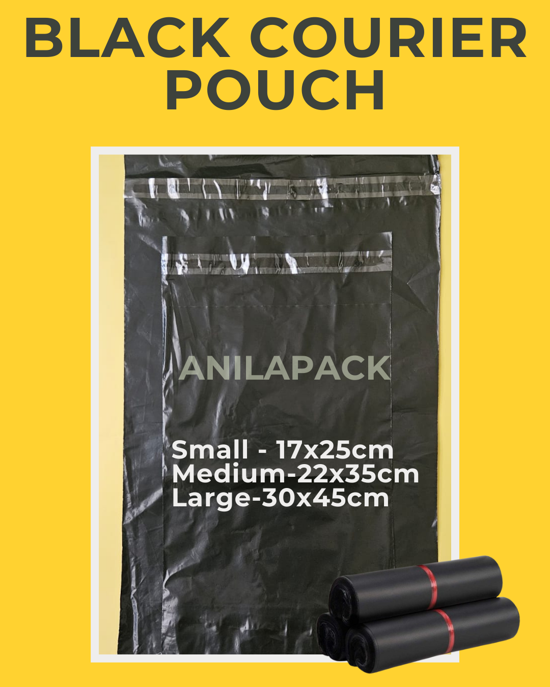 Black Courier Pouch
