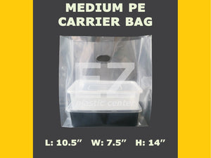 Plastic Carrier Bags (PE Cloudy Clear)