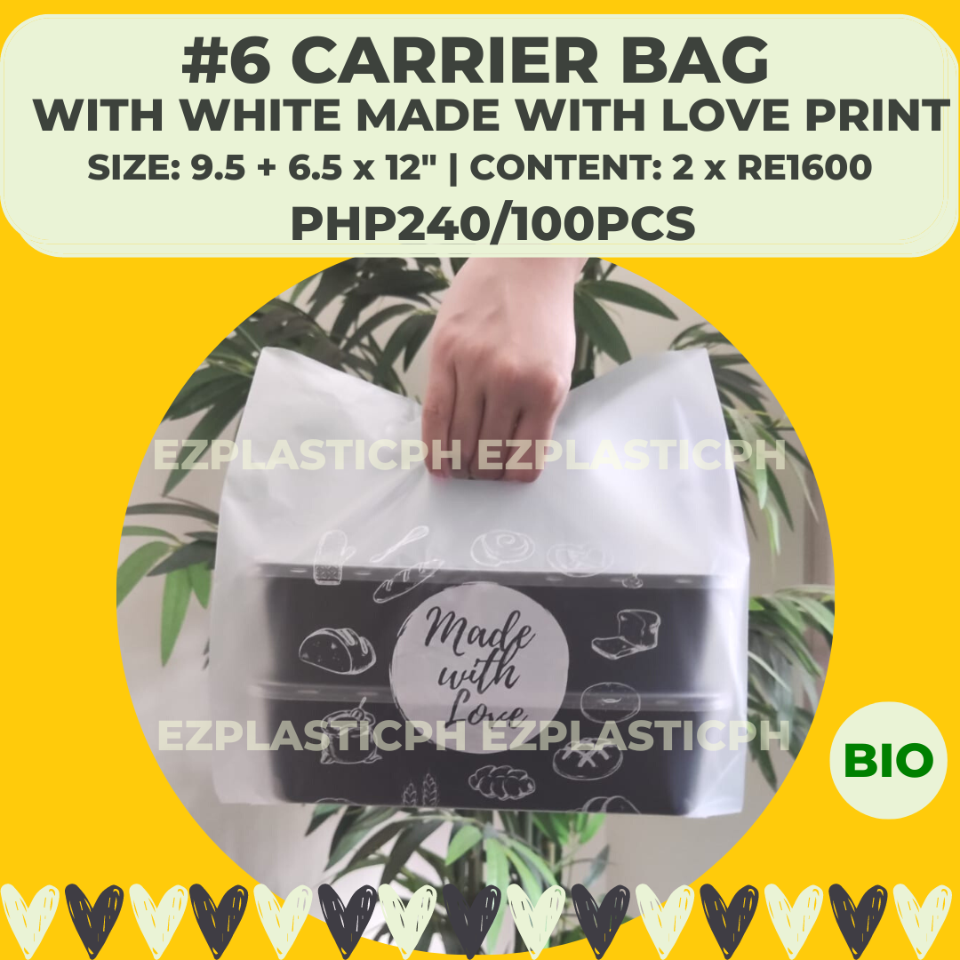 Biodegradable Plastic Carrier Bags with Handle