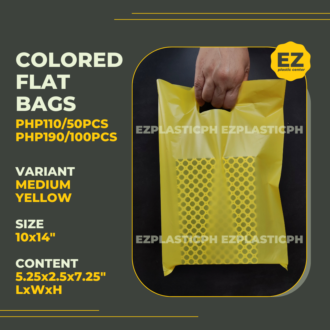 Colored Flat Bags with Handle