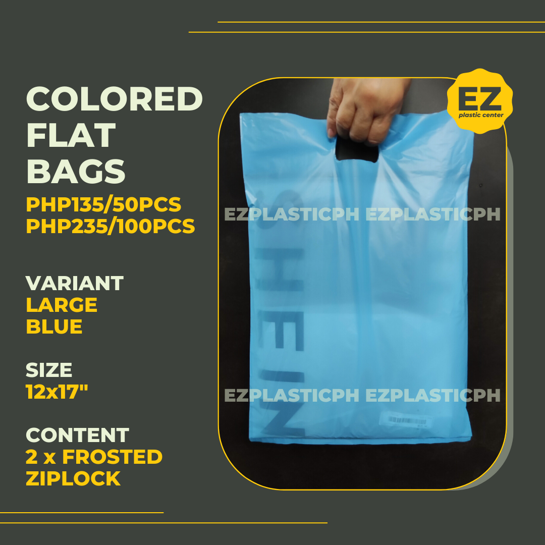 Colored Flat Bags with Handle