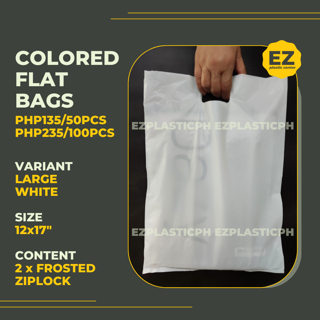 Colored Flat Bags with Handle