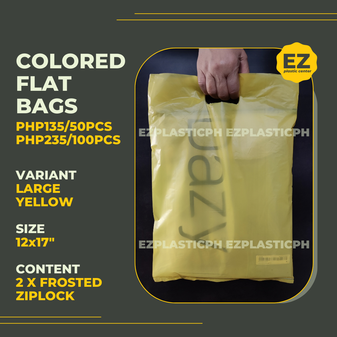 Colored Flat Bags with Handle